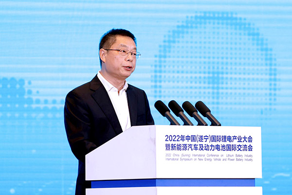 遂宁市委组织部部长张鹏飞:推动世界锂都金字招牌越擦越亮 遂宁市委组织部部长张鹏飞:推动世界锂都金字招牌越擦越亮